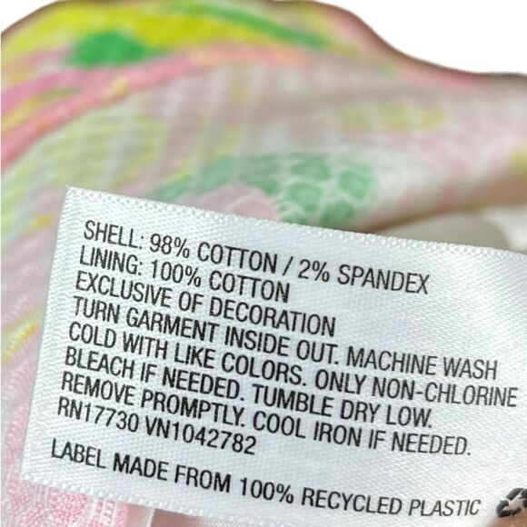 Lilly Pulitzer Women’s Textured Tropical Flamingo Print Sheath Dress, Size 8 - Picture 10 of 10